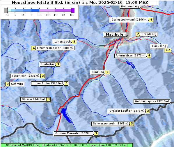 Neuschnee, 16. 2. 2026
