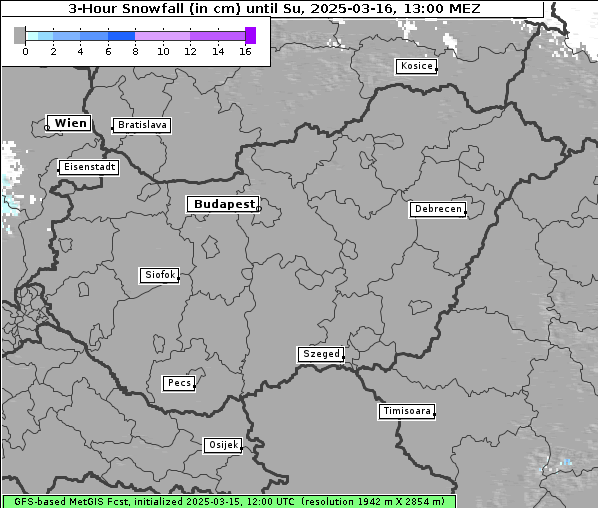 Neuschnee, 16. 3. 2025