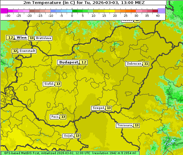 Temperatur, 3. 3. 2026