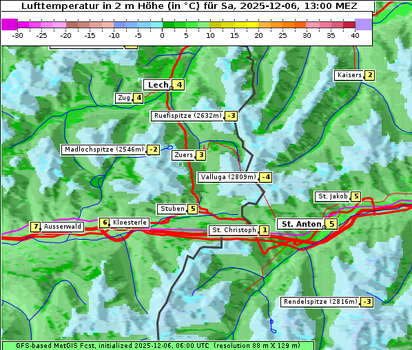 Temperatur, 6. 12. 2025