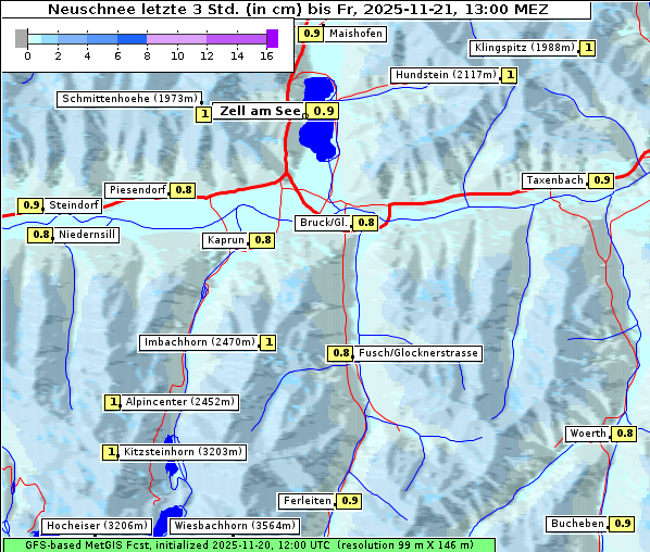 Neuschnee, 21. 11. 2025
