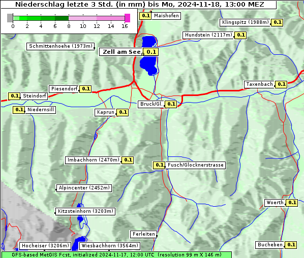 Niederschlag, 18. 11. 2024