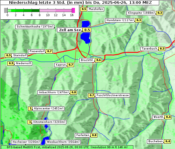 Niederschlag, 26. 6. 2025