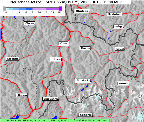 Neuschnee, 15. 10. 2025