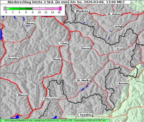 Niederschlag, 8. 3. 2026