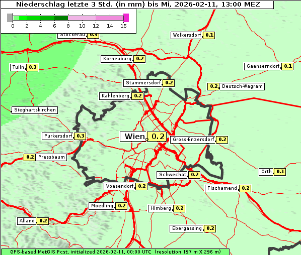 Niederschlag, 11. 2. 2026