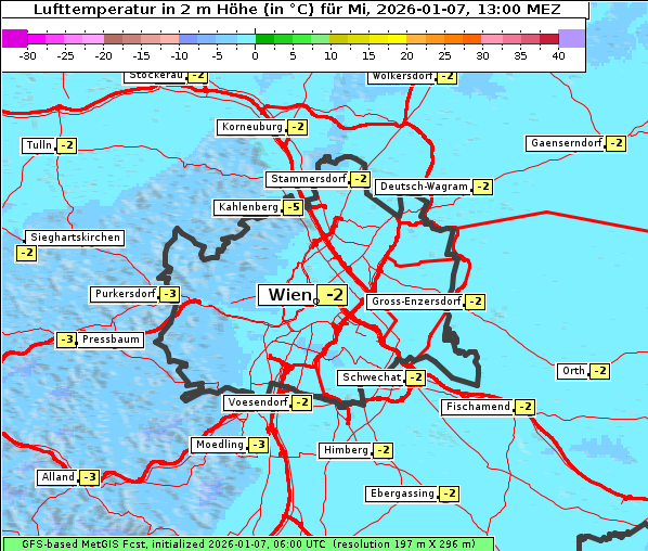 Temperatur, 7. 1. 2026