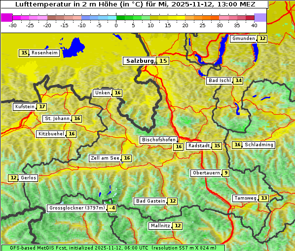 Temperatur, 12. 11. 2025