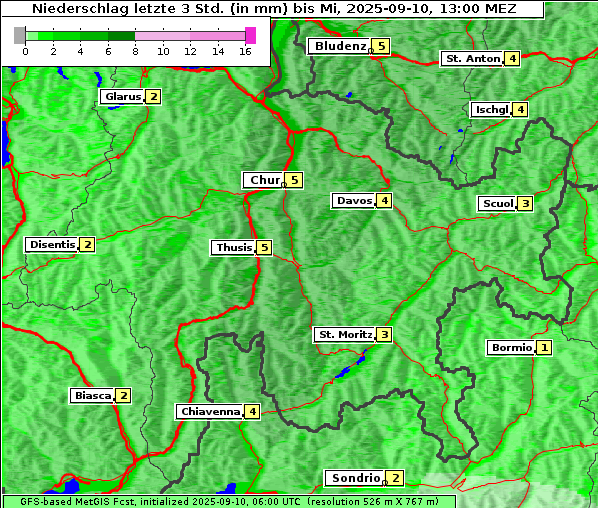Niederschlag, 10. 9. 2025