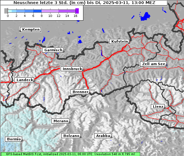 Neuschnee, 11. 3. 2025