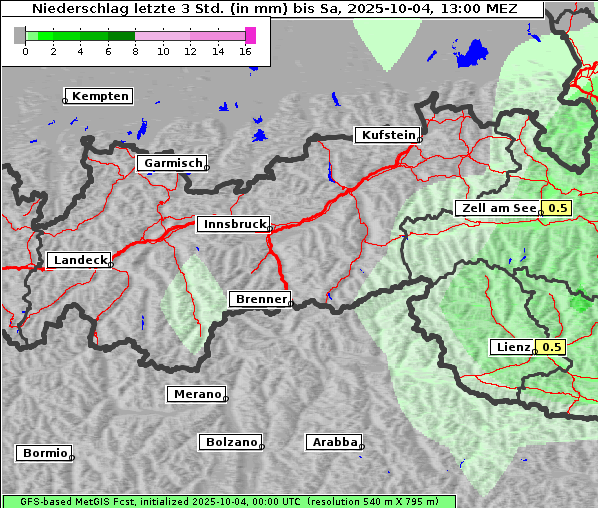 Niederschlag, 4. 10. 2025