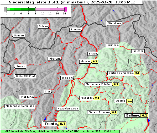 Niederschlag, 28. 2. 2025
