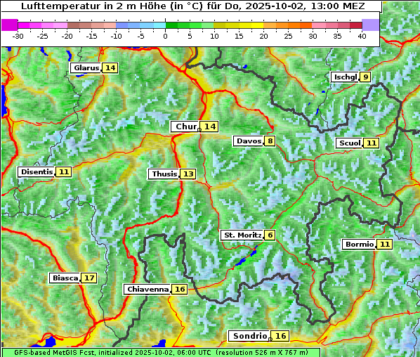 Temperatur, 2. 10. 2025