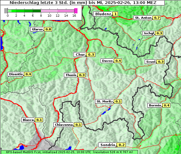 Niederschlag, 26. 2. 2025