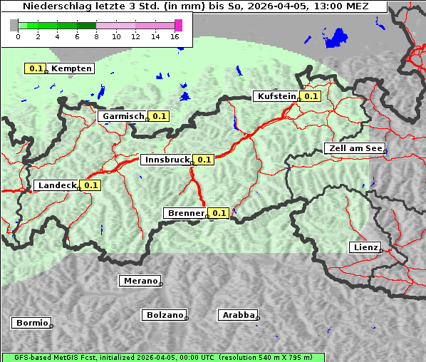 Niederschlag, 5. 4. 2026