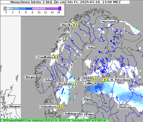 Neuschnee, 10. 1. 2025