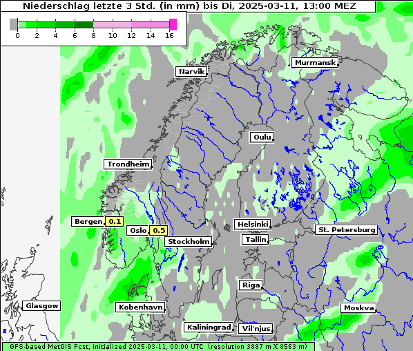 Niederschlag, 11. 3. 2025