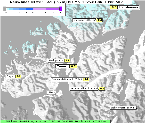 Neuschnee, 6. 1. 2025