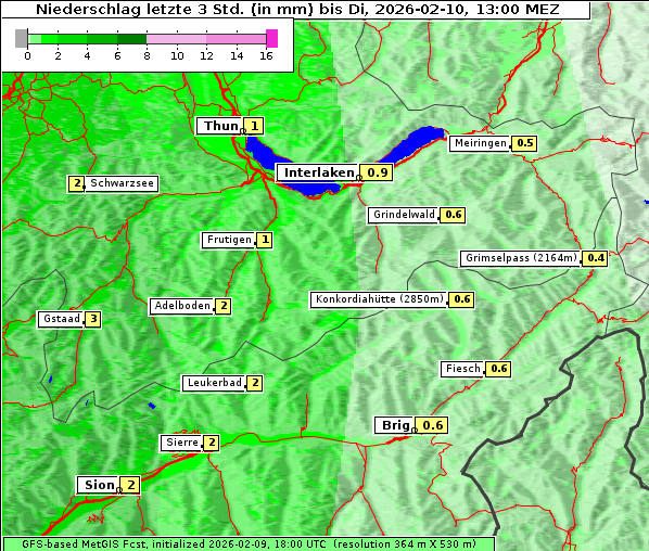 Niederschlag, 10. 2. 2026