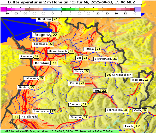 Temperatur, 3. 9. 2025