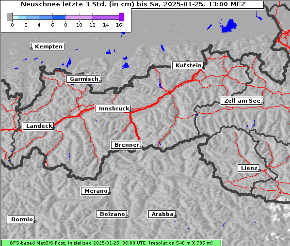 Neuschnee, 25. 1. 2025