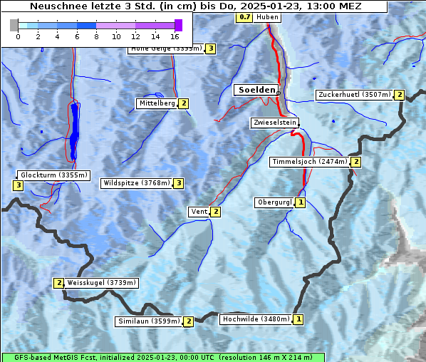 Neuschnee, 23. 1. 2025