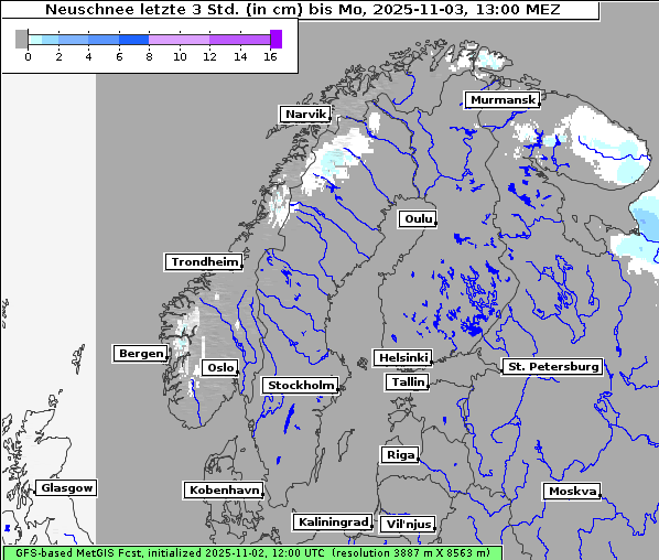 Neuschnee, 3. 11. 2025