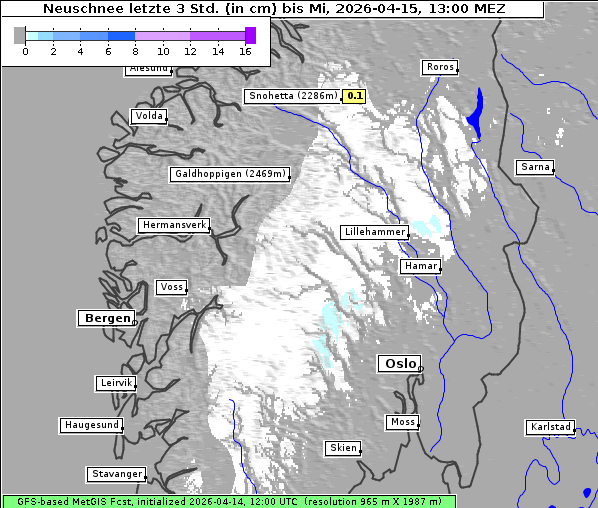 Neuschnee, 15. 4. 2026