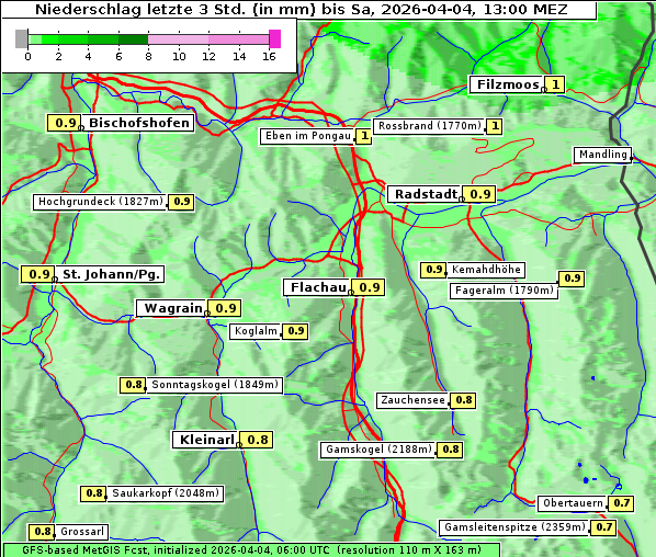 Niederschlag, 4. 4. 2026