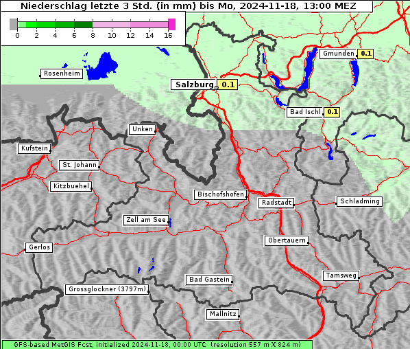 Niederschlag, 18. 11. 2024