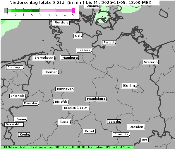 Niederschlag, 5. 11. 2025