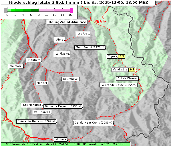 Niederschlag, 6. 12. 2025