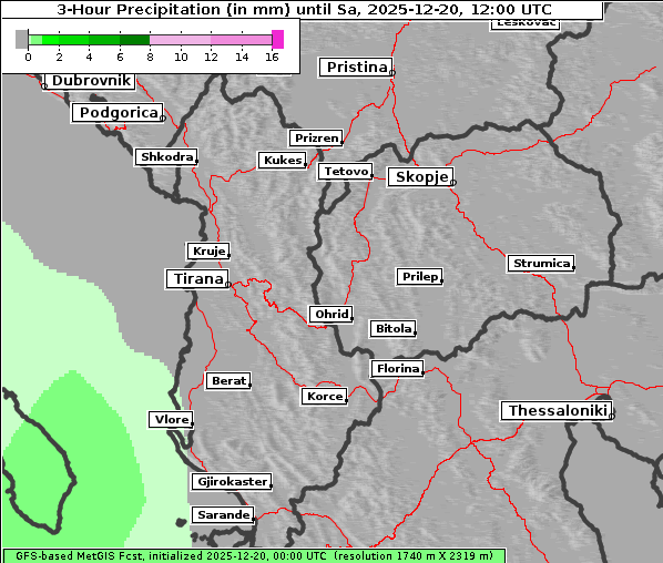 Niederschlag, 20. 12. 2025