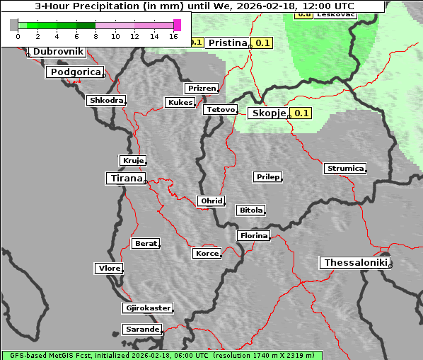 Niederschlag, 18. 2. 2026