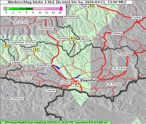 Niederschlag, 11. 4. 2026