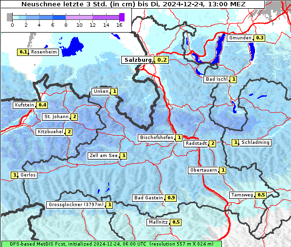 Neuschnee, 24. 12. 2024