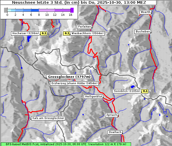Neuschnee, 30. 10. 2025