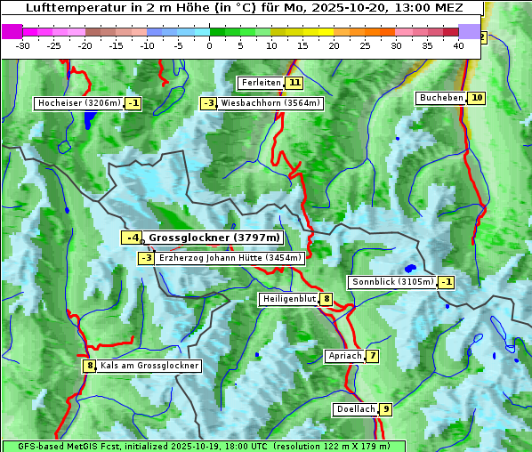 Temperatur, 20. 10. 2025