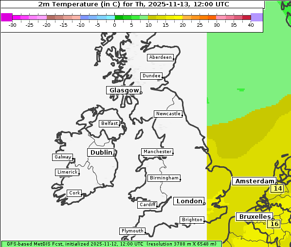 Temperatur, 13. 11. 2025