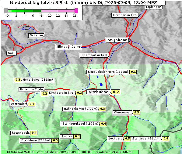 Niederschlag, 3. 2. 2026