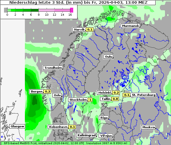 Niederschlag, 3. 4. 2026