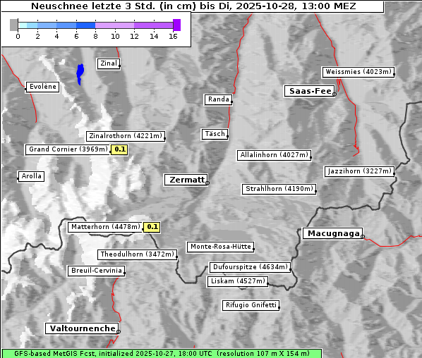 Neuschnee, 28. 10. 2025