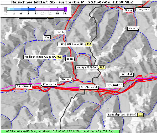 Neuschnee, 9. 7. 2025