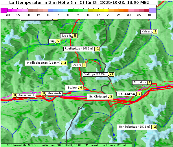 Temperatur, 28. 10. 2025