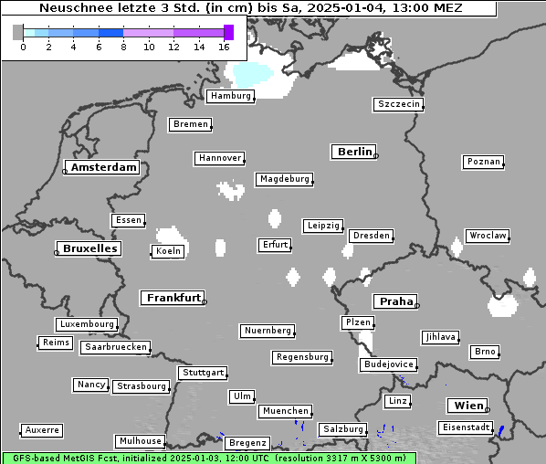 Neuschnee, 4. 1. 2025