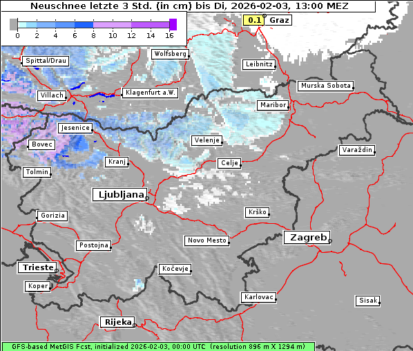 Neuschnee, 3. 2. 2026
