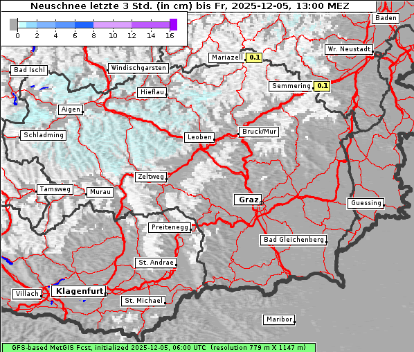 Neuschnee, 5. 12. 2025