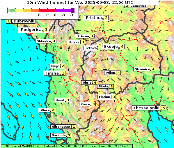 Wind, 3. 9. 2025