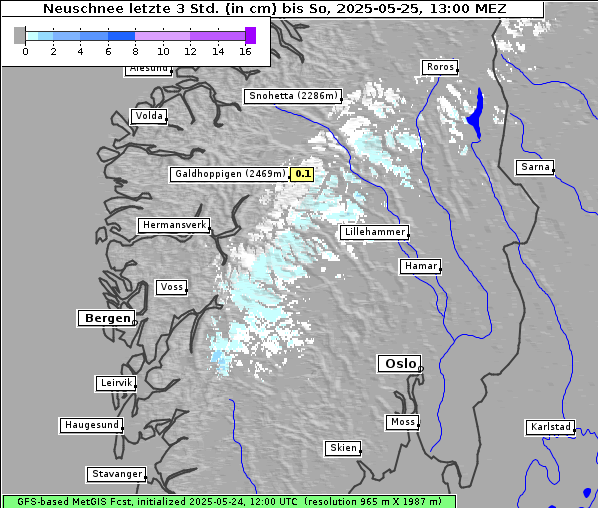 Neuschnee, 25. 5. 2025