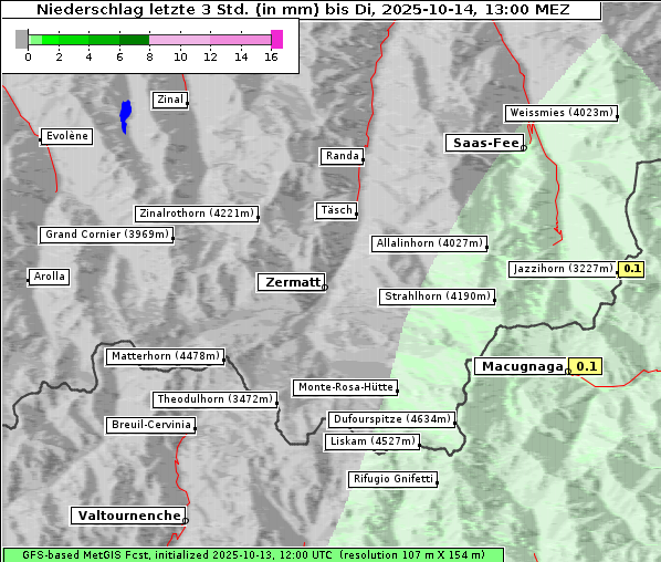 Niederschlag, 14. 10. 2025